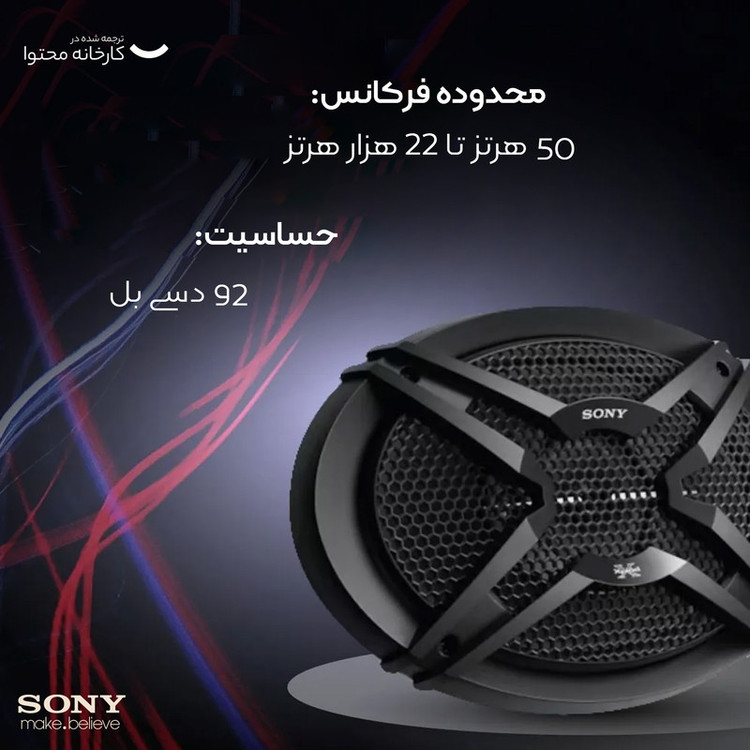 اسپیکر خودرو سونی مدل XS-GTF6939 مجموعه 2 عددی