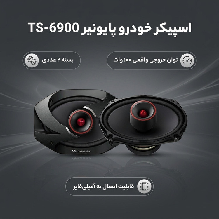 اسپیکر خودرو پایونیر مدل TS-6900 بسته 2 عددی