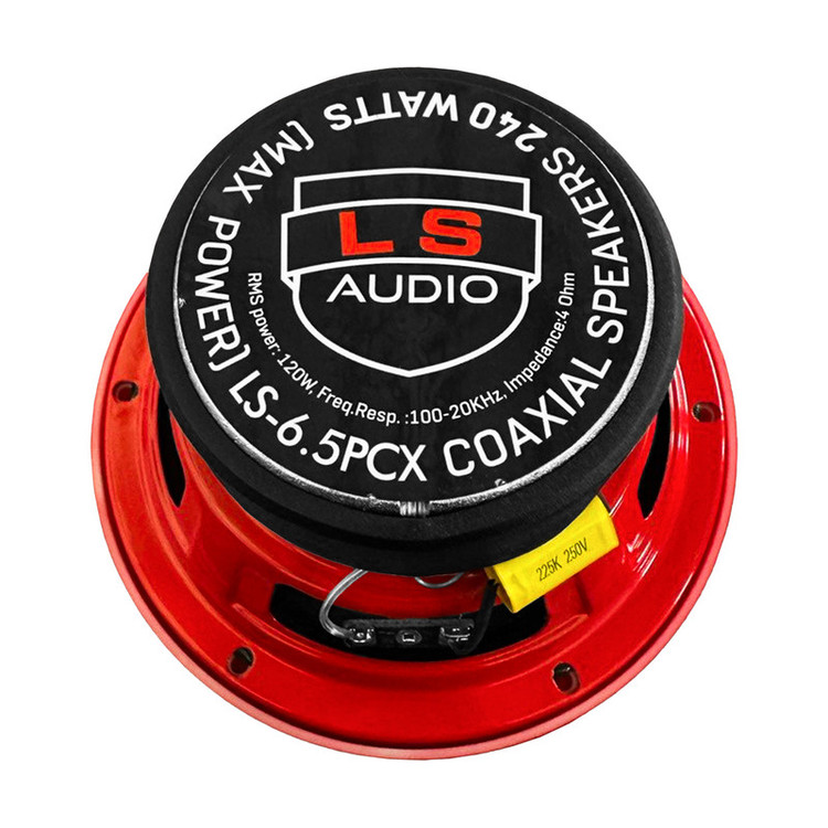 فول رنج پشت و جلو خودرو ال اس آدیو مدل LC-6.5PCX سایز 6.5 اینچ بسته دو عددی